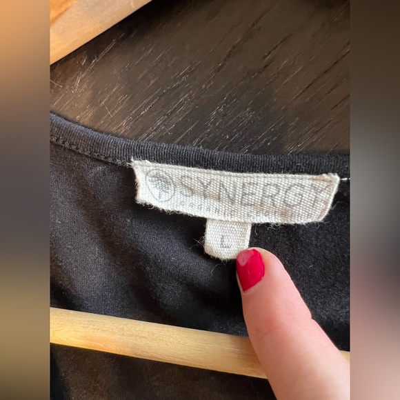 Synergy Black Wrap Dress - Picture 8 of 9